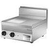 Bartscher Elektryczna płyta grillowa 596 x 555 mm, gładka/ryflowana, chromowana, 2 strefy grzewcze, 7,8 kW, 400V, nastawna
