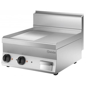 Bartscher Elektryczna płyta grillowa 596 x 555 mm, gładka/ryflowana, chromowana, 2 strefy grzewcze, 7,8 kW, 400V, nastawna Bartscher Elektryczna płyta grillowa 596 x 555 mm, gładka/ryflowana, chromowana, 2 strefy grzewcze, 7,8 kW, 400V, nastawna
