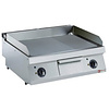 Diamond Countertop Electric Griddle 2/3 Smooth, 1/3 Ribbed, Chromed, 2 Heating Zones, 9 kW, 400V