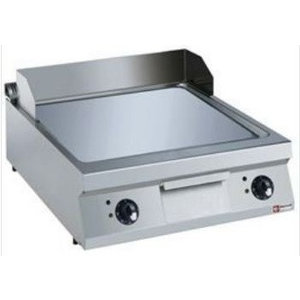 Diamond Elektryczna płyta grillowa 744 x 647 mm, gładka, chromowana, 2 strefy grzewcze, 15 kW, 400V, nastawna