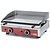 Diamond Countertop Gas Griddle 555 x 400 mm, Smooth, Chromed, 2 Heating Zones, 4990 kcal/h