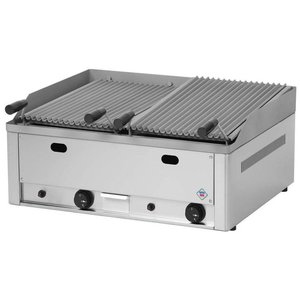 RedFox Gazowy grill lawowy 2x 312 x 483 mm, 2 strefy grzewcze, 8 kW, nastawny
