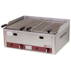 Diamond Countertop Gas Charbroiler 2 Heating Zones, 6900 kcal/h
