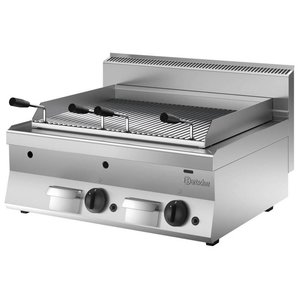 Bartscher Gazowy grill lawowy 660 x 580 mm, 2 strefy grzewcze, 14 kW, nastawny Bartscher Gazowy grill lawowy 660 x 580 mm, 2 strefy grzewcze, 14 kW, nastawny