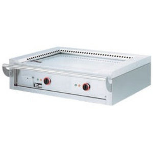 Diamond Countertop Gas Teppanyaki Griddle 2 Heating Zones, 14 kW