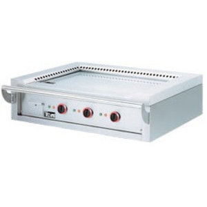 Diamond Countertop Gas Teppanyaki Griddle 3 Heating Zones, 21 kW