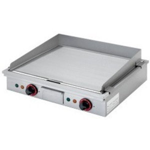 Diamond Countertop Electric Teppanyaki Griddle Chromed Plate, 2 Heating Zones, 6,3 kW, 400-230V