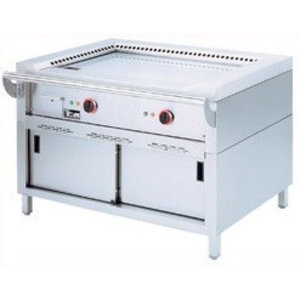 Diamond Gazowy grill teppanyaki 2 strefy grzewcze, 14 kW na podstawie z szafką Diamond Gazowy grill teppanyaki 2 strefy grzewcze, 14 kW na podstawie z szafką