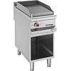Diamond Electric Cast Iron Griddle 380 x 720 mm, Smooth, 6 kW 400-230V on Half-Open Base