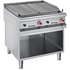 Diamond Gas Charbroiler 17200 kcal/h on Half-Open Base with 2 Sided Grate