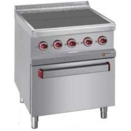 Diamond Electric Cooker with 4 Hot Plates and Electric Convection Oven GN 2/1, 7 Step Temperature Adjustment, 15,3 kW Diamond Electric Cooker with 4 Hot Plates and Electric Convection Oven GN 2/1, 7 Step Temperature Adjustment, 15,3 kW