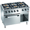 Diamond Gas Cooker with 6 Burners, Open Cupboard and Gas Oven GN 2/1, 29000 kcal / h