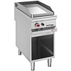 Diamond Gazowa płyta grillowa 380x720 mm, gładka, chromowana, 6880 kcal/h na podstawie półotwartej