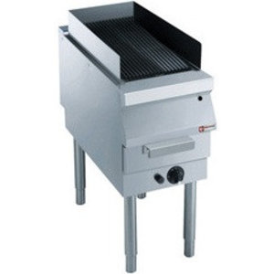 Diamond Gas Cast Iron Griddle Ribbed, 9460 kcal/h on Open Base