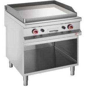 Diamond Gas Griddle Smooth, Chromed, 13760 kcal/h on Half-Open Base