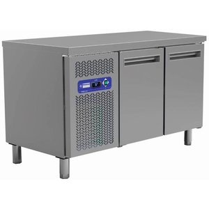 Diamond Double Door Refrigerated Table 245 L, from 0° C to 8 °C, Side-Mounted Compressor, Ventilated Diamond Double Door Refrigerated Table 245 L, from 0° C to 8 °C, Side-Mounted Compressor, Ventilated