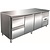 Saro Double Door Refrigerated Table with 2 Drawers 465 L, from -2 °C to 8 °C, Side-Mounted Compressor