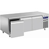 Diamond Tripple Drawers Refrigerated Table, GN 1/1, from -2 °C to 8 °C, Side-Mounted Compressor