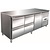 Saro Single Door Refrigerated Table with 4 Drawers 465 L, from -2 °C to 8 °C, Side-Mounted Compressor