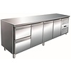 Saro Tripple Door Refrigerated Table with 2 Drawers 616 L, from -2 °C to 8 °C, Side-Mounted Compressor