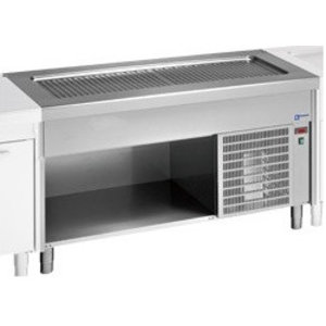 Diamond Freezer Table on open cupboard, GN 1/1, from -3 °C to -10 °C, Side-Mounted Compressor Diamond Freezer Table on open cupboard, GN 1/1, from -3 °C to -10 °C, Side-Mounted Compressor