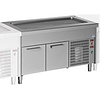 Diamond Double Door Refrigerated Table, GN 1/1, from -3 °C to 10 °C, Side-Mounted Compressor