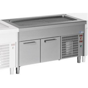 Diamond Double Door Refrigerated Table, GN 1/1, from -3 °C to 10 °C, Side-Mounted Compressor Diamond Double Door Refrigerated Table, GN 1/1, from -3 °C to 10 °C, Side-Mounted Compressor