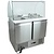 RedFox 2-doors Salad Prep Table 2x 1/1 GN with Glass Top Unit, 300 L, 2 °C to 8 °C, Bottom-Mounted Compressor