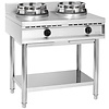 Bartscher Gas Wok Cooker with 2 Burners on an Open Base, 23 kW Bartscher Gas Wok Cooker with 2 Burners on an Open Base, 23 kW