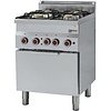 Diamond Gas Cooker with 4 Burners and Electric Oven GN 2/3, 16,8 kW