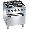 Diamond Gas Cooker with 4 Burners and Gas Oven GN 2/1, 20800 kcal / h Diamond Gas Cooker with 4 Burners and Gas Oven GN 2/1, 20800 kcal / h