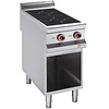 Diamond Kuchnia ceramiczna z 2 polami grzewczymi i szafką otwartą GN 1/1, 10 kW Diamond Kuchnia ceramiczna z 2 polami grzewczymi i szafką otwartą GN 1/1, 10 kW