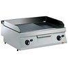 Diamond Countertop Gas Griddle 730 x 540 mm, 2/3 Smooth, 1/3 Ribbed, 2 Heating Zones, 12040 kcal/h