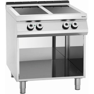 Bartscher Ceramic Electric Cooker with 4 Heating Zones on an Open Base, 16 kW Bartscher Ceramic Electric Cooker with 4 Heating Zones on an Open Base, 16 kW