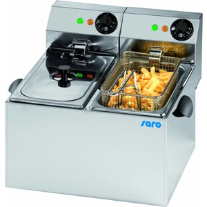 Saro 2-Tank Countertop Electric Fryer 2 x 6 L, 2 x 3,25 kW