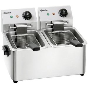 Bartscher Frytownica elektryczna 2-komorowa nastawna 4 L, 4 kW Bartscher Frytownica elektryczna 2-komorowa nastawna 4 L, 4 kW