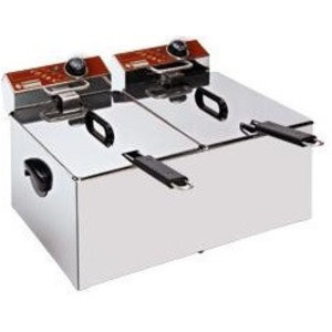 Diamond 2-Tank Countertop Electric Fryer 2 x 7 L, 6,4 kW