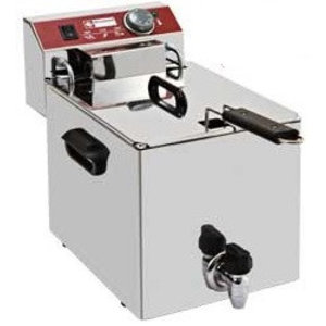 Diamond Frytownica elektryczna nastawna 10 L, 4,5 kW z kranem spustowym Diamond Frytownica elektryczna nastawna 10 L, 4,5 kW z kranem spustowym