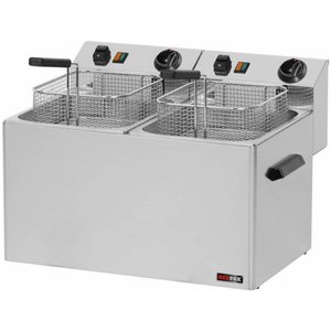 RedFox 2-Tank Countertop Electric Fryer 16 L, 2 x 3 kW