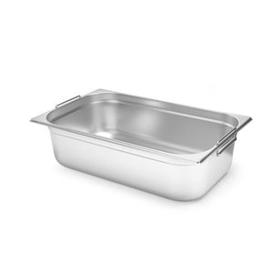 Hendi Stainless Steel Gastronorm Container 1/1 150 mm with Handles Hendi Stainless Steel Gastronorm Container 1/1 150 mm with Handles