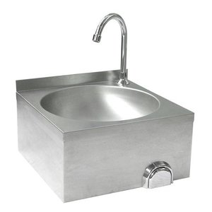 XXLselect Kitchen Knee Operated Wash Basin, 400x400x(h)450 mm XXLselect Kitchen Knee Operated Wash Basin, 400x400x(h)450 mm
