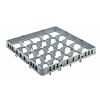 AmerBox Nadstawa do kosza na szkło 25 przegród / 500 x 500 x 75 mm, szara