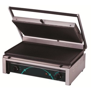 Resto Quality Grill kontaktowy pojedyńczy żeliwny, płyta ryflowana, 520 x 280 mm, 2,5 kW Resto Quality Grill kontaktowy pojedyńczy żeliwny, płyta ryflowana, 520 x 280 mm, 2,5 kW