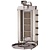 Resto Quality Gyros | gas toaster for kebabs | 4 burners | load 60 kg KLG221