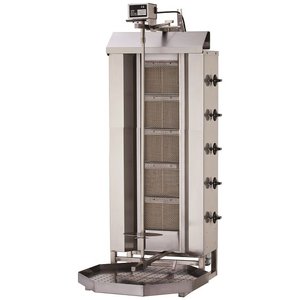 Resto Quality Gyros | gas toaster for kebabs | 5 burners | load 80kg KLG222