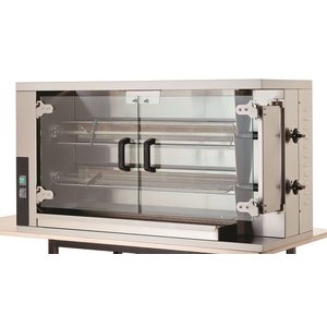 Resto Quality Gas Rotisserie Grill 2 Splits, 8-10 Chickens, 9,4 kW Resto Quality Gas Rotisserie Grill 2 Splits, 8-10 Chickens, 9,4 kW