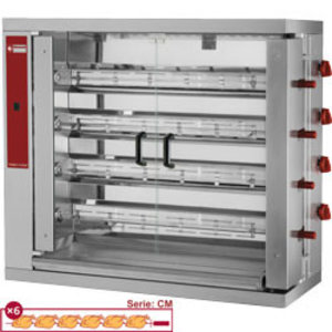 Diamond Rożen gazowy z 4 rusztami, 24 kurczaków, 20296 kcal/h