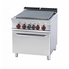 RM GASTRO Cast-Iron Electric Cooker with 4 Hot Zones and Electric Oven GN 2/1, 20,3 kW