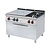 RM GASTRO Cast-Iron Gas Cooker with 2 Burners and 1  Hot Plate, Cupboard with Doors and Electric Oven GN 1/1, 38,2 kW