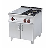 RM GASTRO Cast-Iron Gas Cooker with 2 Burners and 1 Hot Plate and Cupboard, 24 kW RM GASTRO Cast-Iron Gas Cooker with 2 Burners and 1 Hot Plate and Cupboard, 24 kW